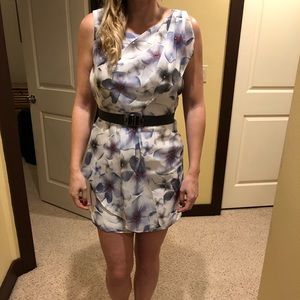 Lauren Conrad Floral Dress with Belt Size 2